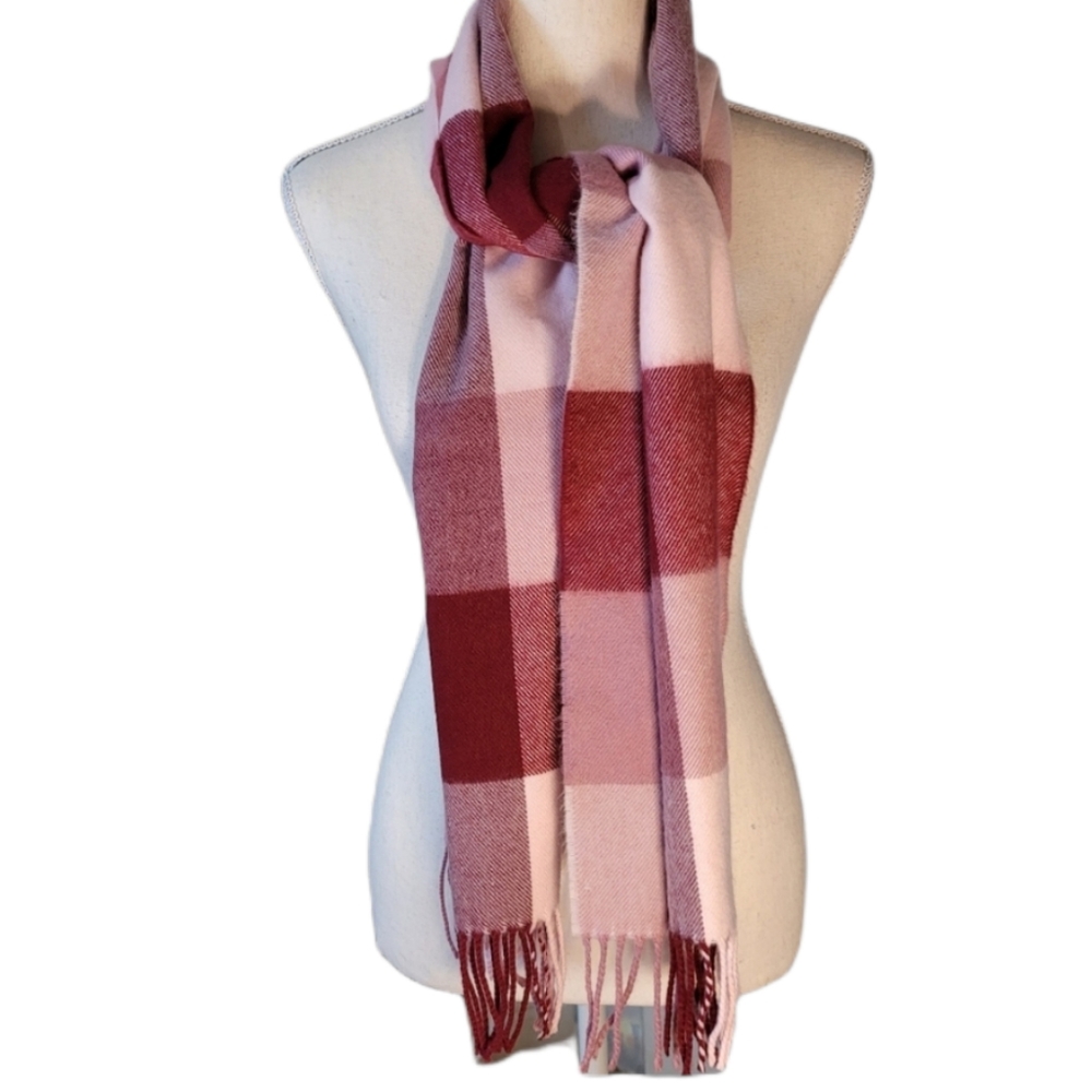 LUXURY CASHMERE FEEL PLAID SCARF